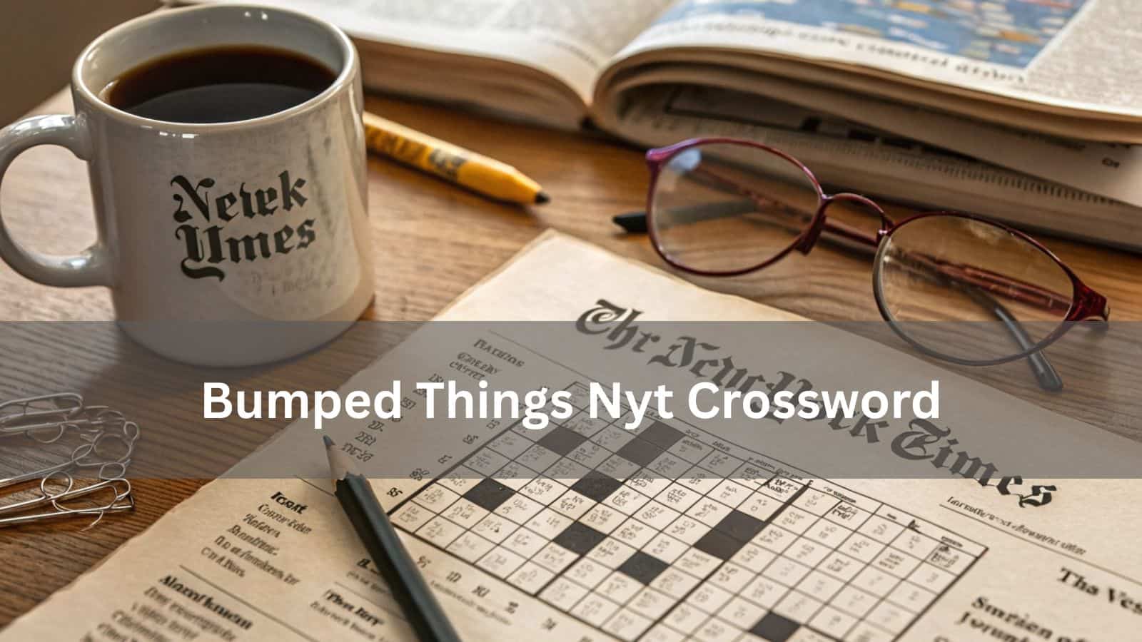 Bumped Things Nyt Crossword